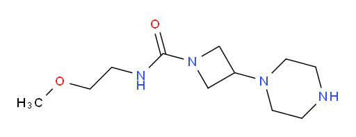 N-(2-methoxyethyl)-3-(piperazin-1-yl)azetidine-1-carboxamide