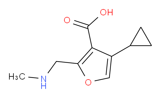 4-cyclopropyl-2-[(methylamino)methyl]furan-3-carboxylic acid