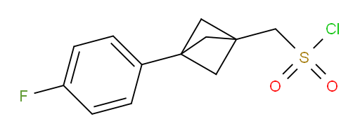 [3-(4-fluorophenyl)bicyclo[1.1.1]pentan-1-yl]methanesulfonyl chloride