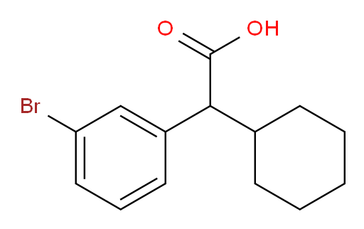 2-(3-bromophenyl)-2-cyclohexylacetic acid
