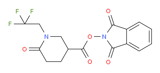 1,3-dioxo-2,3-dihydro-1H-isoindol-2-yl 6-oxo-1-(2,2,2-trifluoroethyl)piperidine-3-carboxylate