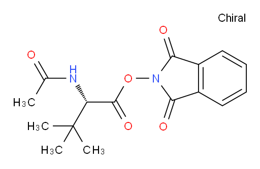1,3-dioxo-2,3-dihydro-1H-isoindol-2-yl (2S)-2-acetamido-3,3-dimethylbutanoate