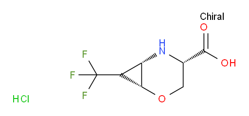 (1R,4S,6S)-7-(trifluoromethyl)-2-oxa-5-azabicyclo[4.1.0]heptane-4-carboxylic acid hydrochloride
