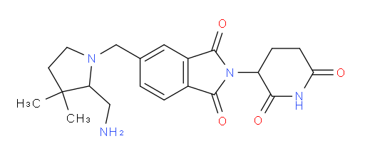5-{[2-(aminomethyl)-3,3-dimethylpyrrolidin-1-yl]methyl}-2-(2,6-dioxopiperidin-3-yl)-2,3-dihydro-1H-isoindole-1,3-dione