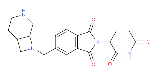 5-({3,8-diazabicyclo[4.2.0]octan-8-yl}methyl)-2-(2,6-dioxopiperidin-3-yl)-2,3-dihydro-1H-isoindole-1,3-dione