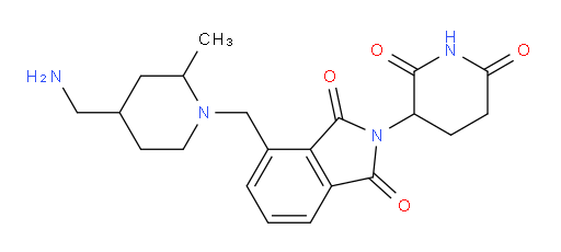 4-{[4-(aminomethyl)-2-methylpiperidin-1-yl]methyl}-2-(2,6-dioxopiperidin-3-yl)-2,3-dihydro-1H-isoindole-1,3-dione