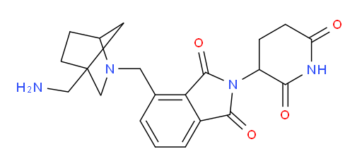 4-{[4-(aminomethyl)-2-azabicyclo[2.2.1]heptan-2-yl]methyl}-2-(2,6-dioxopiperidin-3-yl)-2,3-dihydro-1H-isoindole-1,3-dione