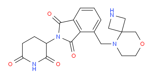 2-(2,6-dioxopiperidin-3-yl)-4-({8-oxa-2,5-diazaspiro[3.5]nonan-5-yl}methyl)-2,3-dihydro-1H-isoindole-1,3-dione