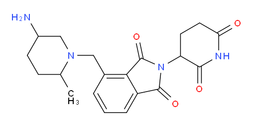 4-[(5-amino-2-methylpiperidin-1-yl)methyl]-2-(2,6-dioxopiperidin-3-yl)-2,3-dihydro-1H-isoindole-1,3-dione