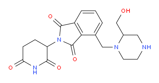 2-(2,6-dioxopiperidin-3-yl)-4-{[2-(hydroxymethyl)piperazin-1-yl]methyl}-2,3-dihydro-1H-isoindole-1,3-dione