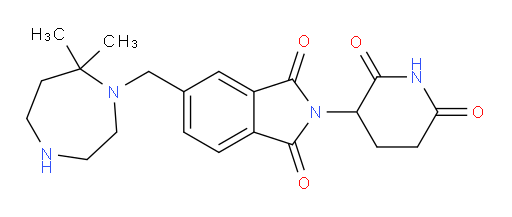 5-[(7,7-dimethyl-1,4-diazepan-1-yl)methyl]-2-(2,6-dioxopiperidin-3-yl)-2,3-dihydro-1H-isoindole-1,3-dione