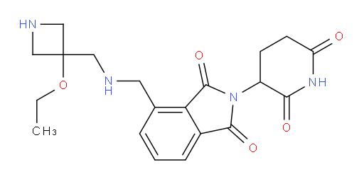 2-(2,6-dioxopiperidin-3-yl)-4-({[(3-ethoxyazetidin-3-yl)methyl]amino}methyl)-2,3-dihydro-1H-isoindole-1,3-dione
