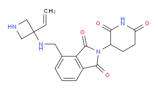 2-(2,6-dioxopiperidin-3-yl)-4-{[(3-ethenylazetidin-3-yl)amino]methyl}-2,3-dihydro-1H-isoindole-1,3-dione