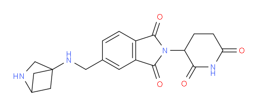 5-[({2-azabicyclo[2.1.1]hexan-4-yl}amino)methyl]-2-(2,6-dioxopiperidin-3-yl)-2,3-dihydro-1H-isoindole-1,3-dione
