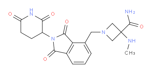 1-{[2-(2,6-dioxopiperidin-3-yl)-1,3-dioxo-2,3-dihydro-1H-isoindol-4-yl]methyl}-3-(methylamino)azetidine-3-carboxamide
