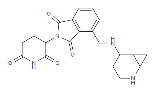 4-[({2-azabicyclo[4.1.0]heptan-5-yl}amino)methyl]-2-(2,6-dioxopiperidin-3-yl)-2,3-dihydro-1H-isoindole-1,3-dione
