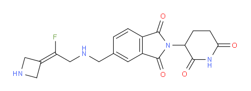 5-({[2-(azetidin-3-ylidene)-2-fluoroethyl]amino}methyl)-2-(2,6-dioxopiperidin-3-yl)-2,3-dihydro-1H-isoindole-1,3-dione