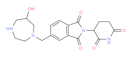 2-(2,6-dioxopiperidin-3-yl)-5-[(6-hydroxy-1,4-diazepan-1-yl)methyl]-2,3-dihydro-1H-isoindole-1,3-dione