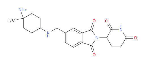 5-{[(4-amino-4-methylcyclohexyl)amino]methyl}-2-(2,6-dioxopiperidin-3-yl)-2,3-dihydro-1H-isoindole-1,3-dione