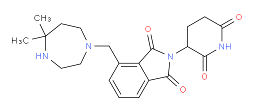 4-[(5,5-dimethyl-1,4-diazepan-1-yl)methyl]-2-(2,6-dioxopiperidin-3-yl)-2,3-dihydro-1H-isoindole-1,3-dione
