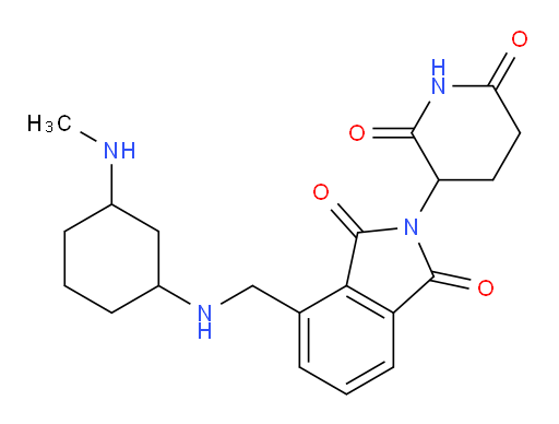 2-(2,6-dioxopiperidin-3-yl)-4-({[3-(methylamino)cyclohexyl]amino}methyl)-2,3-dihydro-1H-isoindole-1,3-dione