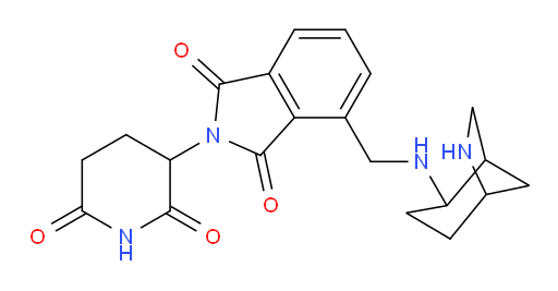 4-[({6-azabicyclo[3.2.1]octan-2-yl}amino)methyl]-2-(2,6-dioxopiperidin-3-yl)-2,3-dihydro-1H-isoindole-1,3-dione