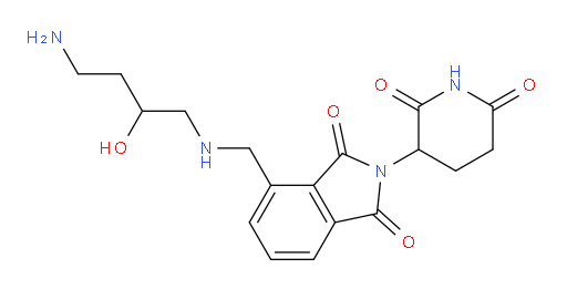4-{[(4-amino-2-hydroxybutyl)amino]methyl}-2-(2,6-dioxopiperidin-3-yl)-2,3-dihydro-1H-isoindole-1,3-dione