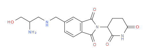 5-{[(2-amino-3-hydroxypropyl)amino]methyl}-2-(2,6-dioxopiperidin-3-yl)-2,3-dihydro-1H-isoindole-1,3-dione