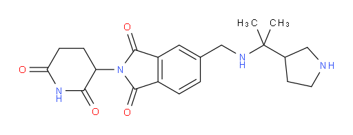2-(2,6-dioxopiperidin-3-yl)-5-({[2-(pyrrolidin-3-yl)propan-2-yl]amino}methyl)-2,3-dihydro-1H-isoindole-1,3-dione