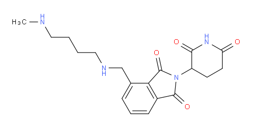 2-(2,6-dioxopiperidin-3-yl)-4-({[4-(methylamino)butyl]amino}methyl)-2,3-dihydro-1H-isoindole-1,3-dione