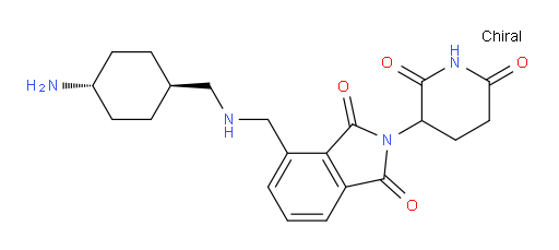 2-(2,6-dioxopiperidin-3-yl)-4-[({[(1r,4r)-4-aminocyclohexyl]methyl}amino)methyl]-2,3-dihydro-1H-isoindole-1,3-dione