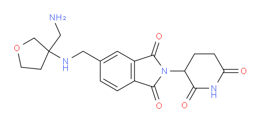 5-({[3-(aminomethyl)oxolan-3-yl]amino}methyl)-2-(2,6-dioxopiperidin-3-yl)-2,3-dihydro-1H-isoindole-1,3-dione