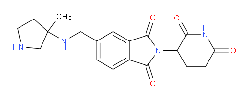 2-(2,6-dioxopiperidin-3-yl)-5-{[(3-methylpyrrolidin-3-yl)amino]methyl}-2,3-dihydro-1H-isoindole-1,3-dione