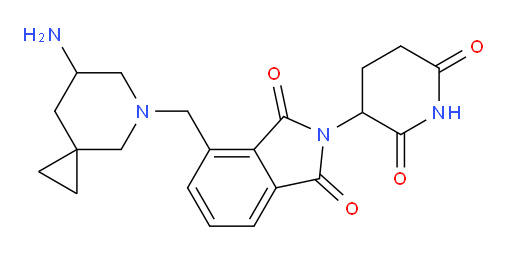4-({7-amino-5-azaspiro[2.5]octan-5-yl}methyl)-2-(2,6-dioxopiperidin-3-yl)-2,3-dihydro-1H-isoindole-1,3-dione
