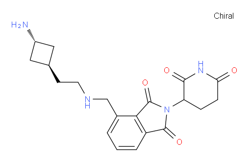 2-(2,6-dioxopiperidin-3-yl)-4-[({2-[(1r,3s)-3-aminocyclobutyl]ethyl}amino)methyl]-2,3-dihydro-1H-isoindole-1,3-dione