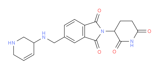2-(2,6-dioxopiperidin-3-yl)-5-{[(1,2,3,6-tetrahydropyridin-3-yl)amino]methyl}-2,3-dihydro-1H-isoindole-1,3-dione