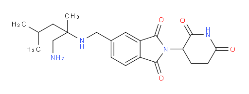 5-{[(1-amino-2,4-dimethylpentan-2-yl)amino]methyl}-2-(2,6-dioxopiperidin-3-yl)-2,3-dihydro-1H-isoindole-1,3-dione