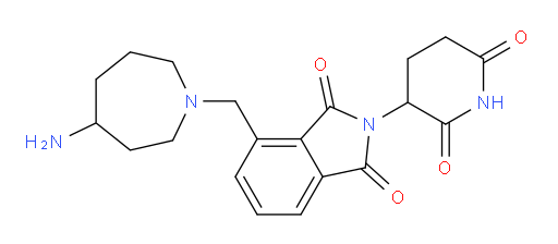 4-[(4-aminoazepan-1-yl)methyl]-2-(2,6-dioxopiperidin-3-yl)-2,3-dihydro-1H-isoindole-1,3-dione