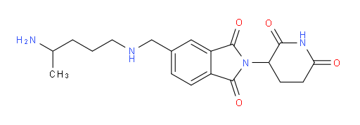 5-{[(4-aminopentyl)amino]methyl}-2-(2,6-dioxopiperidin-3-yl)-2,3-dihydro-1H-isoindole-1,3-dione