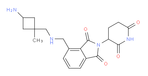 4-({[(3-amino-1-methylcyclobutyl)methyl]amino}methyl)-2-(2,6-dioxopiperidin-3-yl)-2,3-dihydro-1H-isoindole-1,3-dione