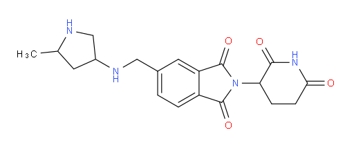 2-(2,6-dioxopiperidin-3-yl)-5-{[(5-methylpyrrolidin-3-yl)amino]methyl}-2,3-dihydro-1H-isoindole-1,3-dione