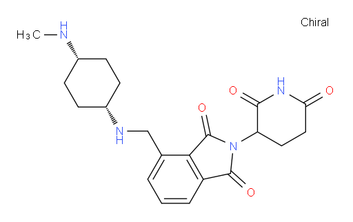2-(2,6-dioxopiperidin-3-yl)-4-({[(1s,4s)-4-(methylamino)cyclohexyl]amino}methyl)-2,3-dihydro-1H-isoindole-1,3-dione