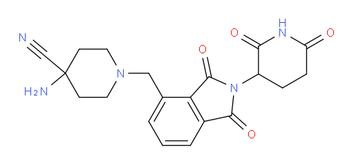 4-amino-1-{[2-(2,6-dioxopiperidin-3-yl)-1,3-dioxo-2,3-dihydro-1H-isoindol-4-yl]methyl}piperidine-4-carbonitrile