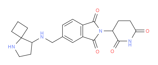 5-[({5-azaspiro[3.4]octan-8-yl}amino)methyl]-2-(2,6-dioxopiperidin-3-yl)-2,3-dihydro-1H-isoindole-1,3-dione