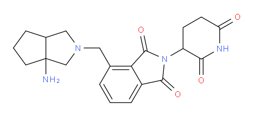 4-({3a-amino-octahydrocyclopenta[c]pyrrol-2-yl}methyl)-2-(2,6-dioxopiperidin-3-yl)-2,3-dihydro-1H-isoindole-1,3-dione