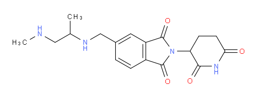 2-(2,6-dioxopiperidin-3-yl)-5-({[1-(methylamino)propan-2-yl]amino}methyl)-2,3-dihydro-1H-isoindole-1,3-dione