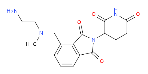 4-{[(2-aminoethyl)(methyl)amino]methyl}-2-(2,6-dioxopiperidin-3-yl)-2,3-dihydro-1H-isoindole-1,3-dione