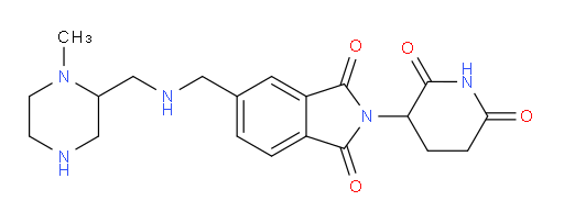 2-(2,6-dioxopiperidin-3-yl)-5-({[(1-methylpiperazin-2-yl)methyl]amino}methyl)-2,3-dihydro-1H-isoindole-1,3-dione