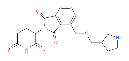 2-(2,6-dioxopiperidin-3-yl)-4-({[(pyrrolidin-3-yl)methyl]amino}methyl)-2,3-dihydro-1H-isoindole-1,3-dione