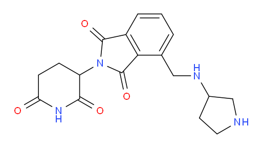 2-(2,6-dioxopiperidin-3-yl)-4-{[(pyrrolidin-3-yl)amino]methyl}-2,3-dihydro-1H-isoindole-1,3-dione